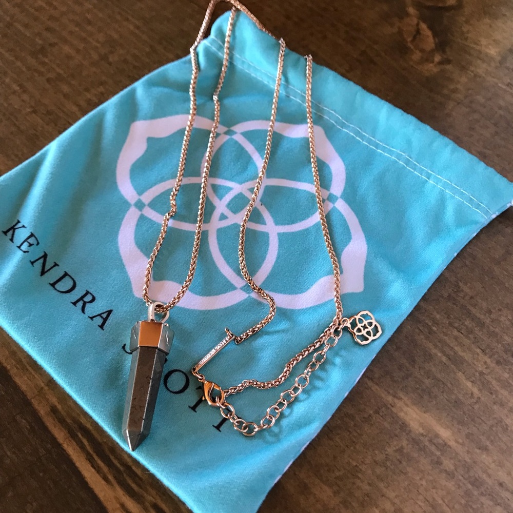 Kendra Scott Long Crystal Pendent Necklace